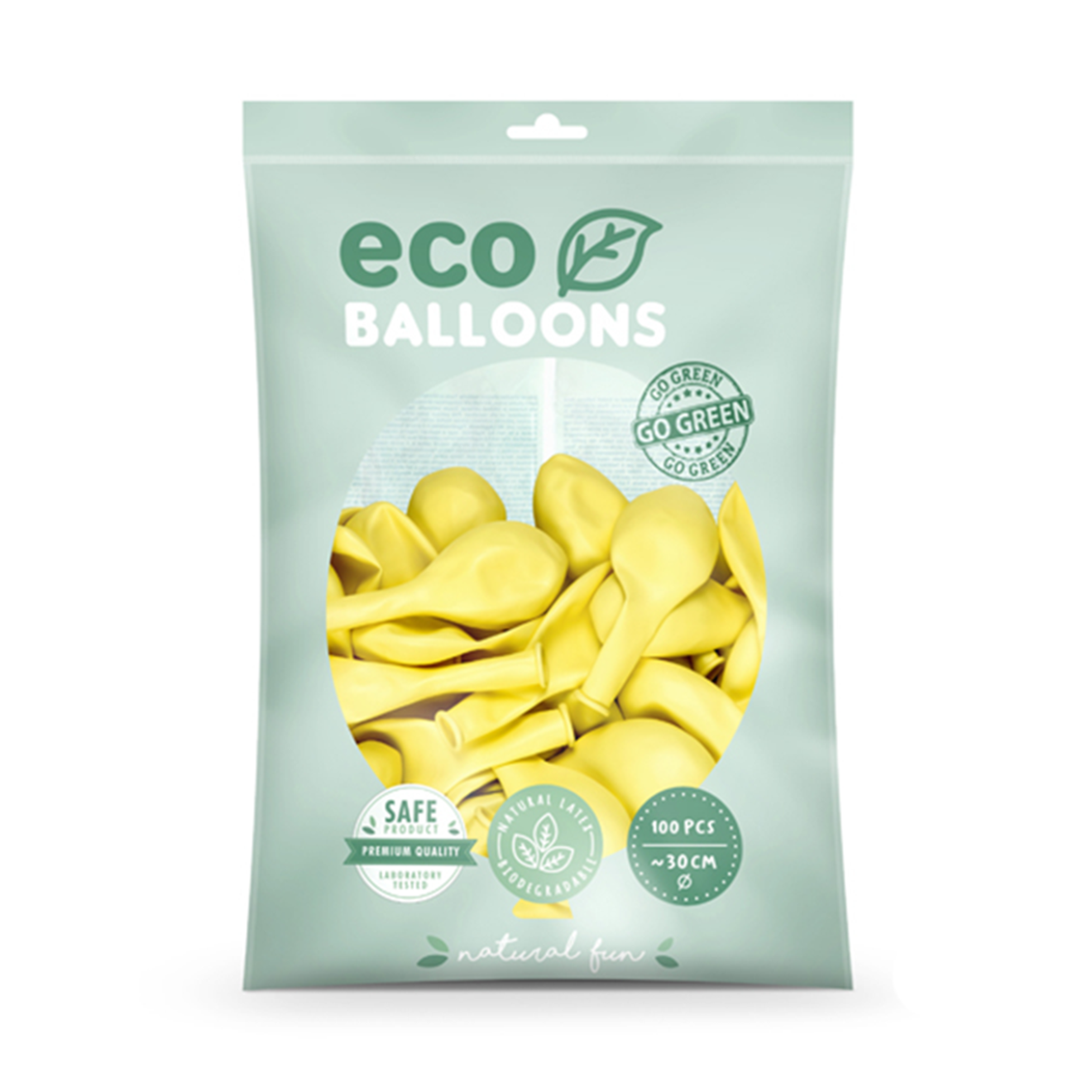 100 ECO-Luftballons - Ø 30cm - Light Yellow