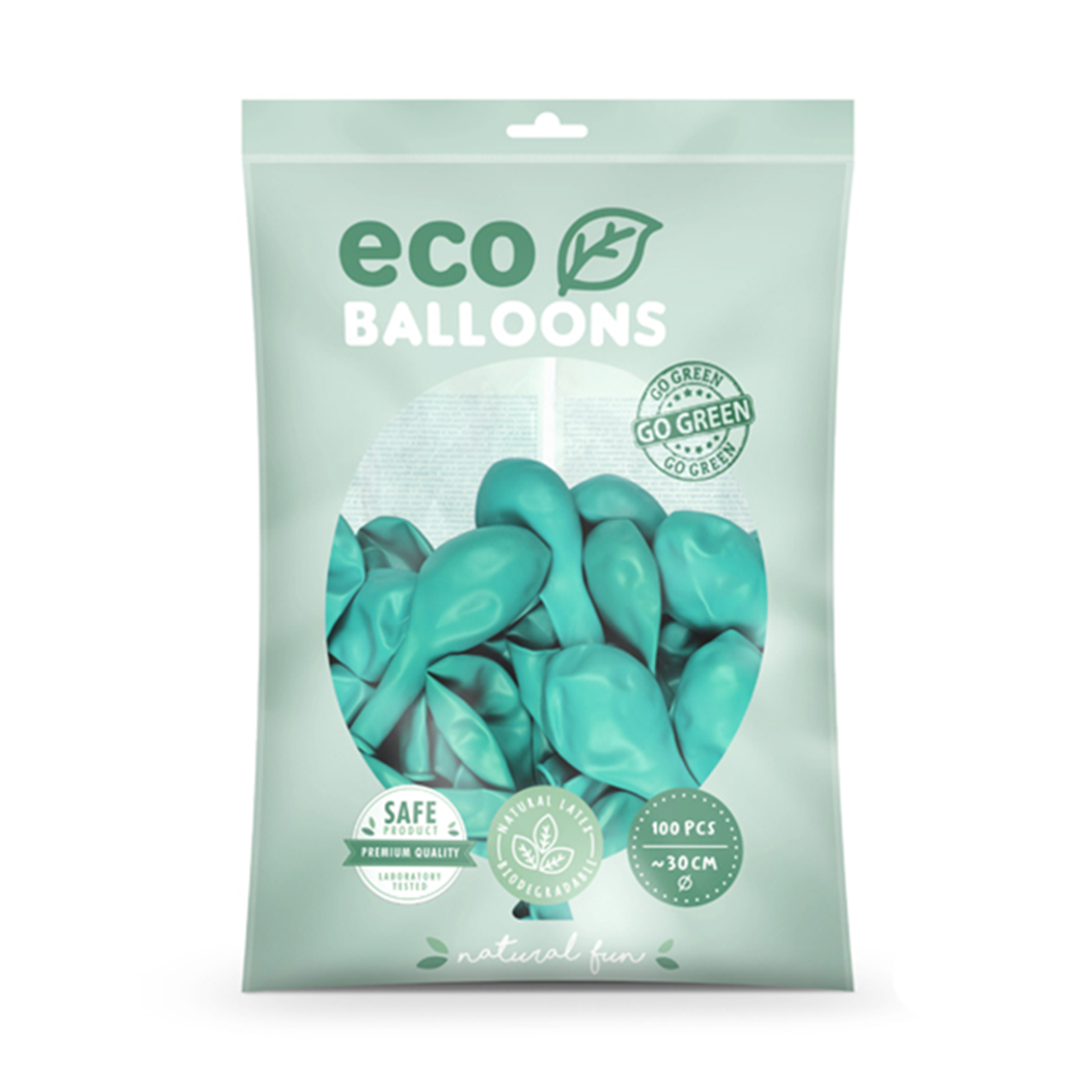 100 ECO-Luftballons - Ø 30cm - Dark Mint