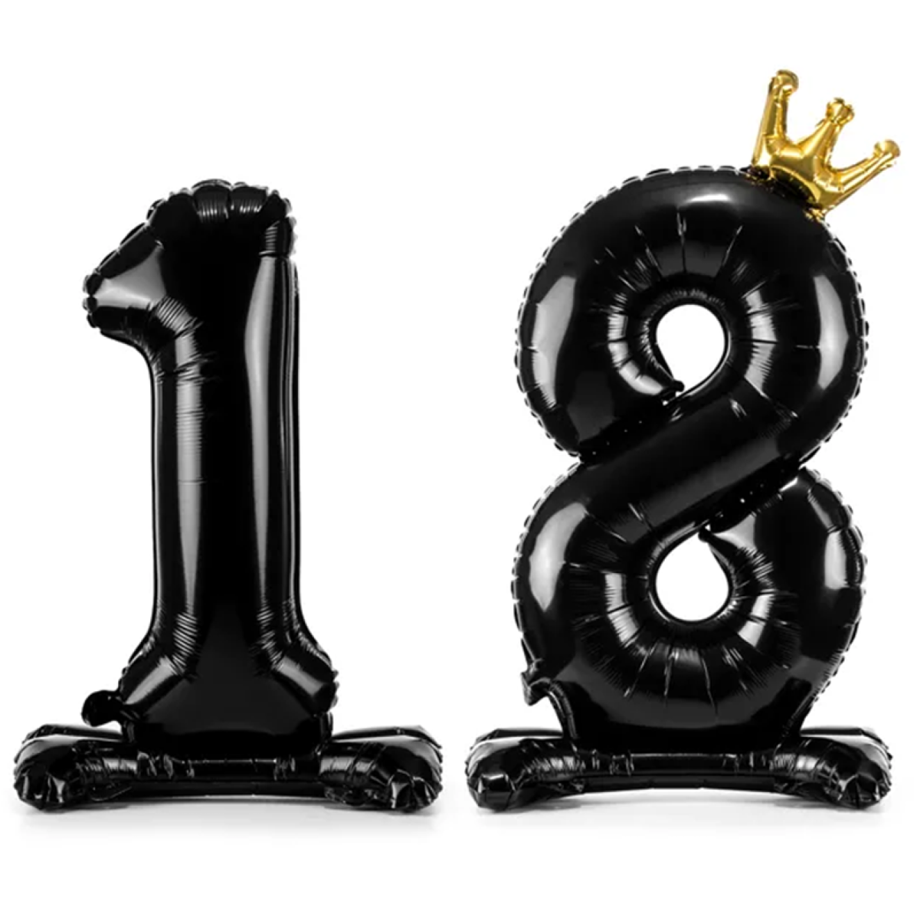 1 Ballon Set XXL mit Standfuß - Zahl 18