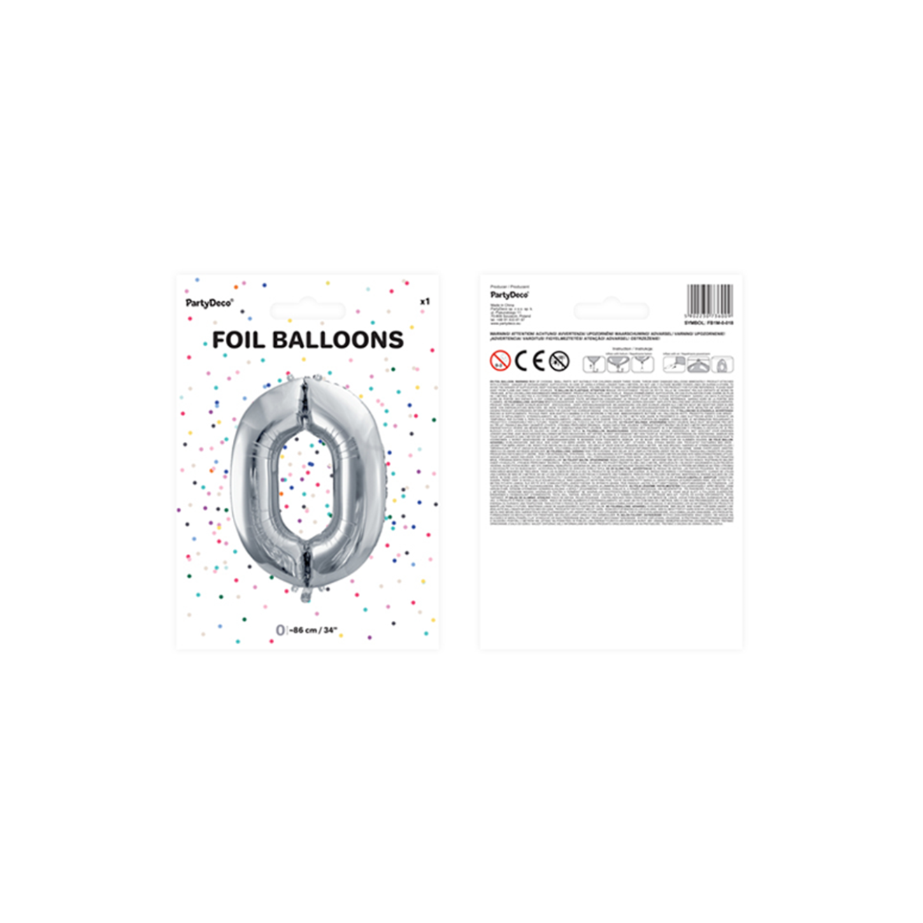 1 Balloon - Rund - Orange