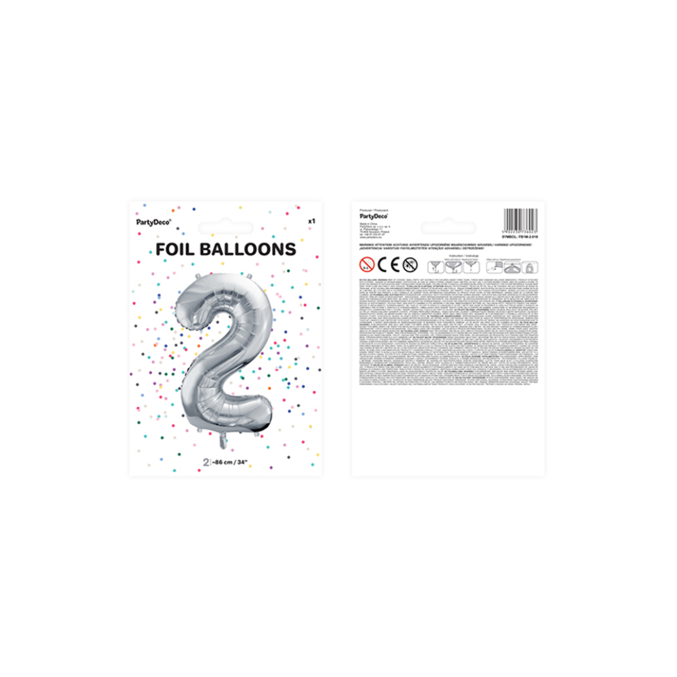 1 Balloon - Rund - Lila