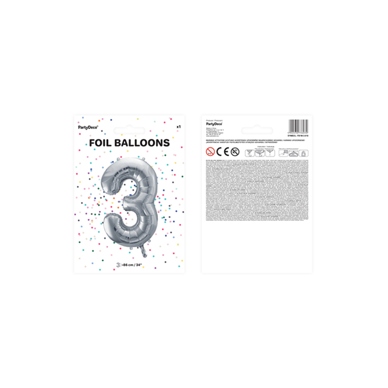 1 Balloon - Herz - Satin - Blau