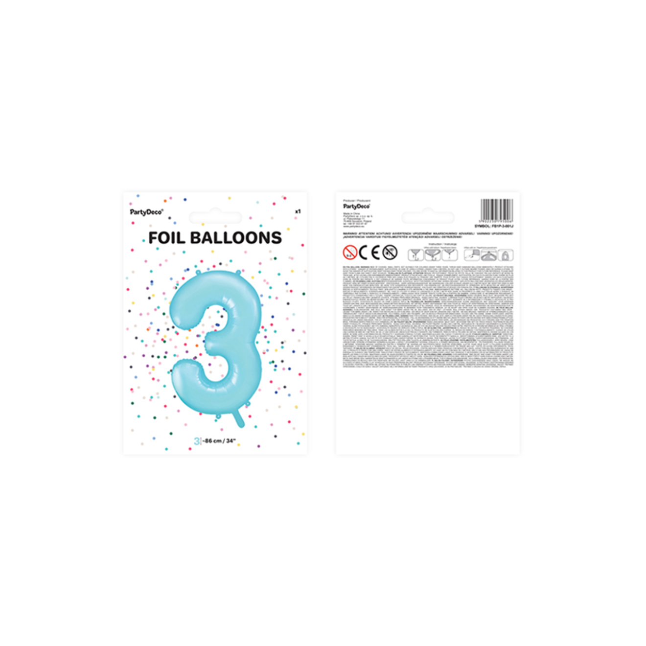 1 Balloon - Heart - White