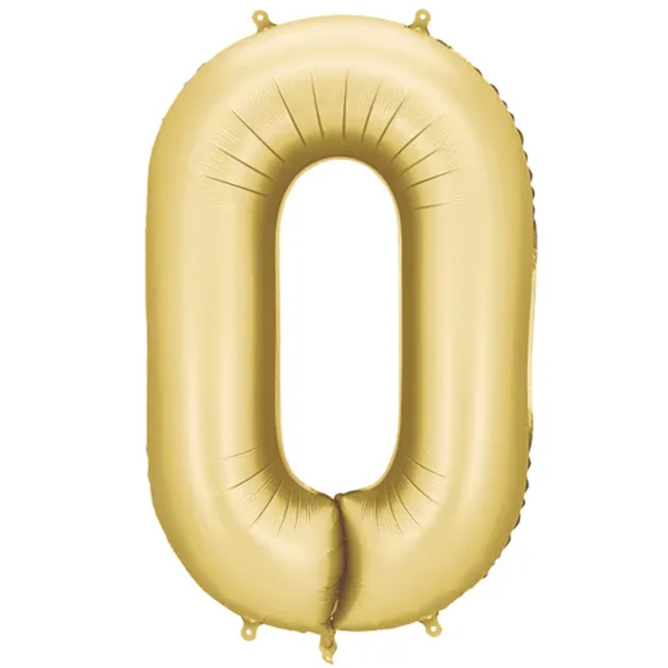 1 Ballon XXL - Zahl 0 - Gold