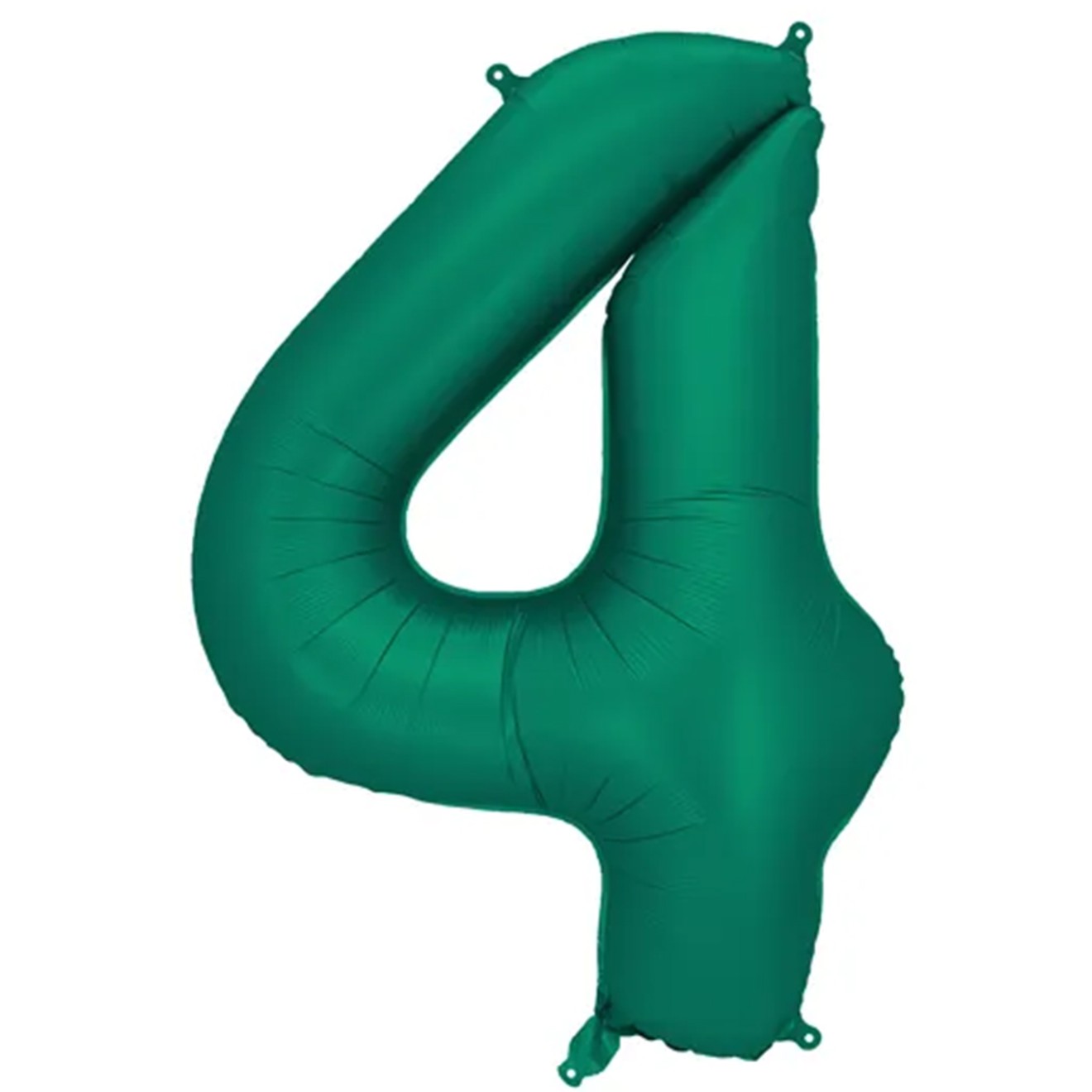 1 Ballon XXL - Zahl 4 - Bottle Green