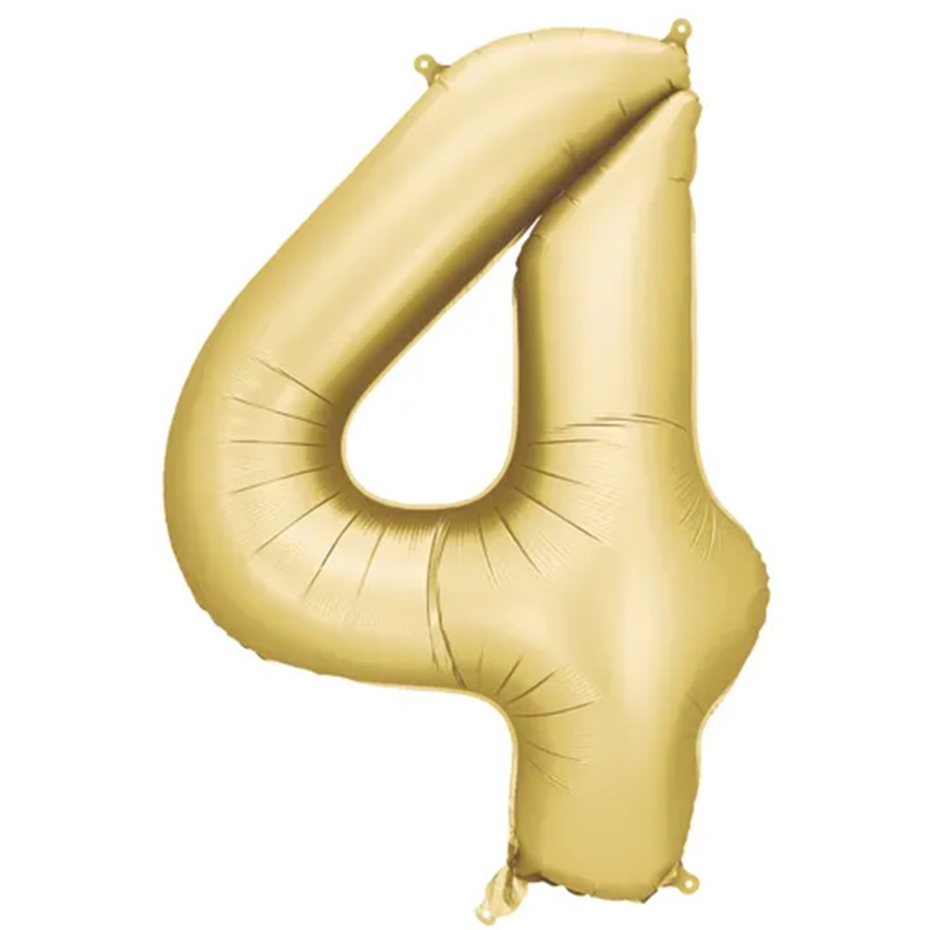 1 Ballon XXL - Zahl 4 - Gold