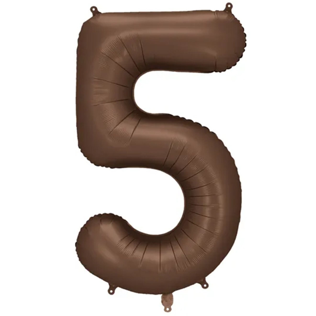 1 Ballon XXL - Zahl 5 - Mocha