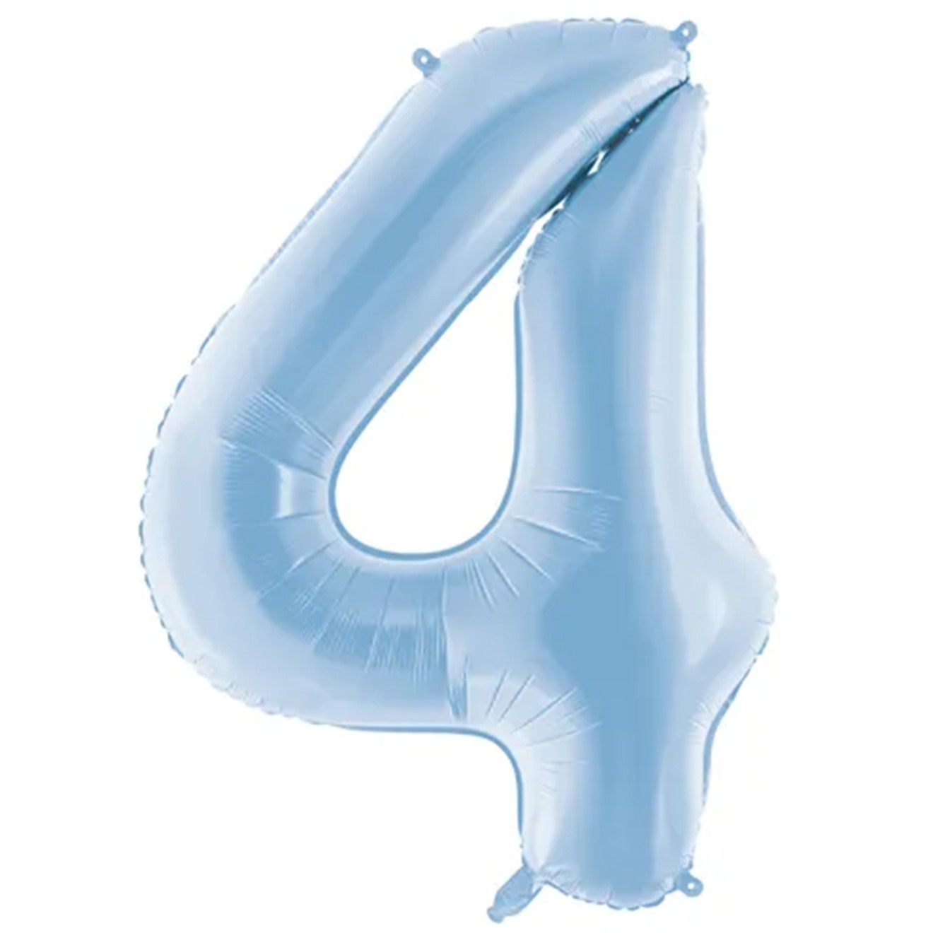 1 Ballon XXL - Zahl 4 - Himmelblau