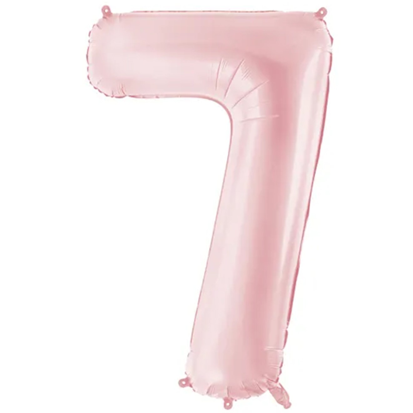 1 Ballon XXL - Zahl 7 - Light pink