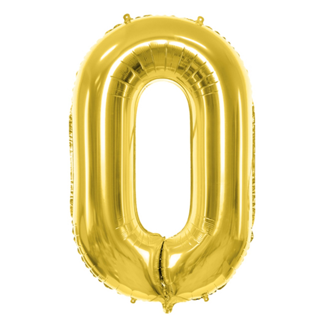 1 Balloon XL - Zahl 0 - Gold