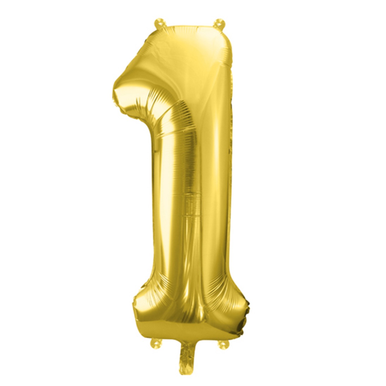 1 Balloon XL - Zahl 1 - Gold