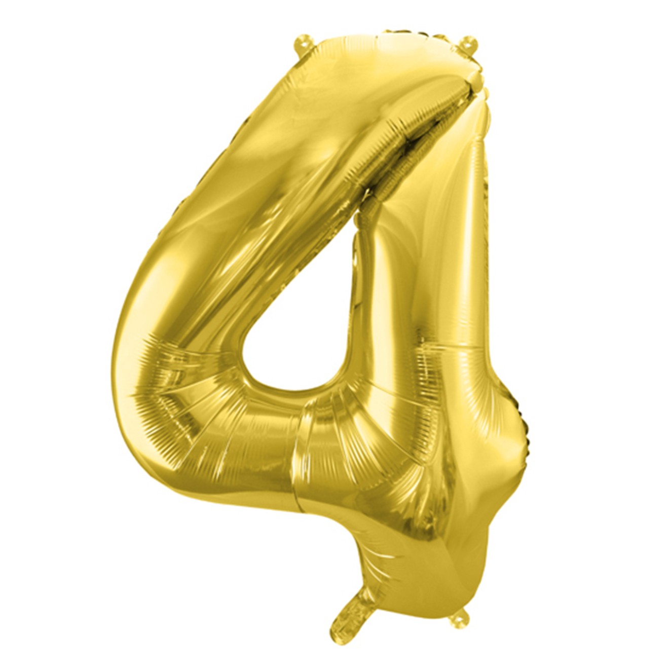 1 Balloon XL - Zahl 4 - Gold