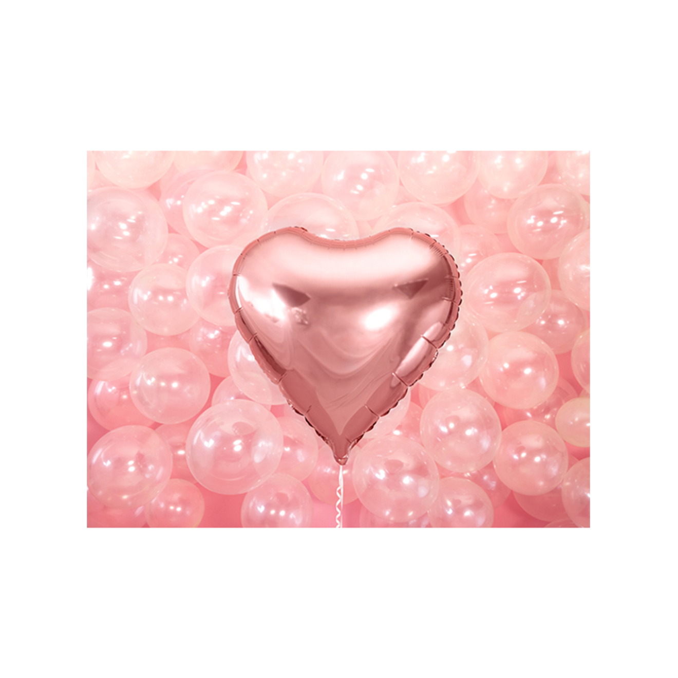 1 Ballon XXL - Herz - RoseGold