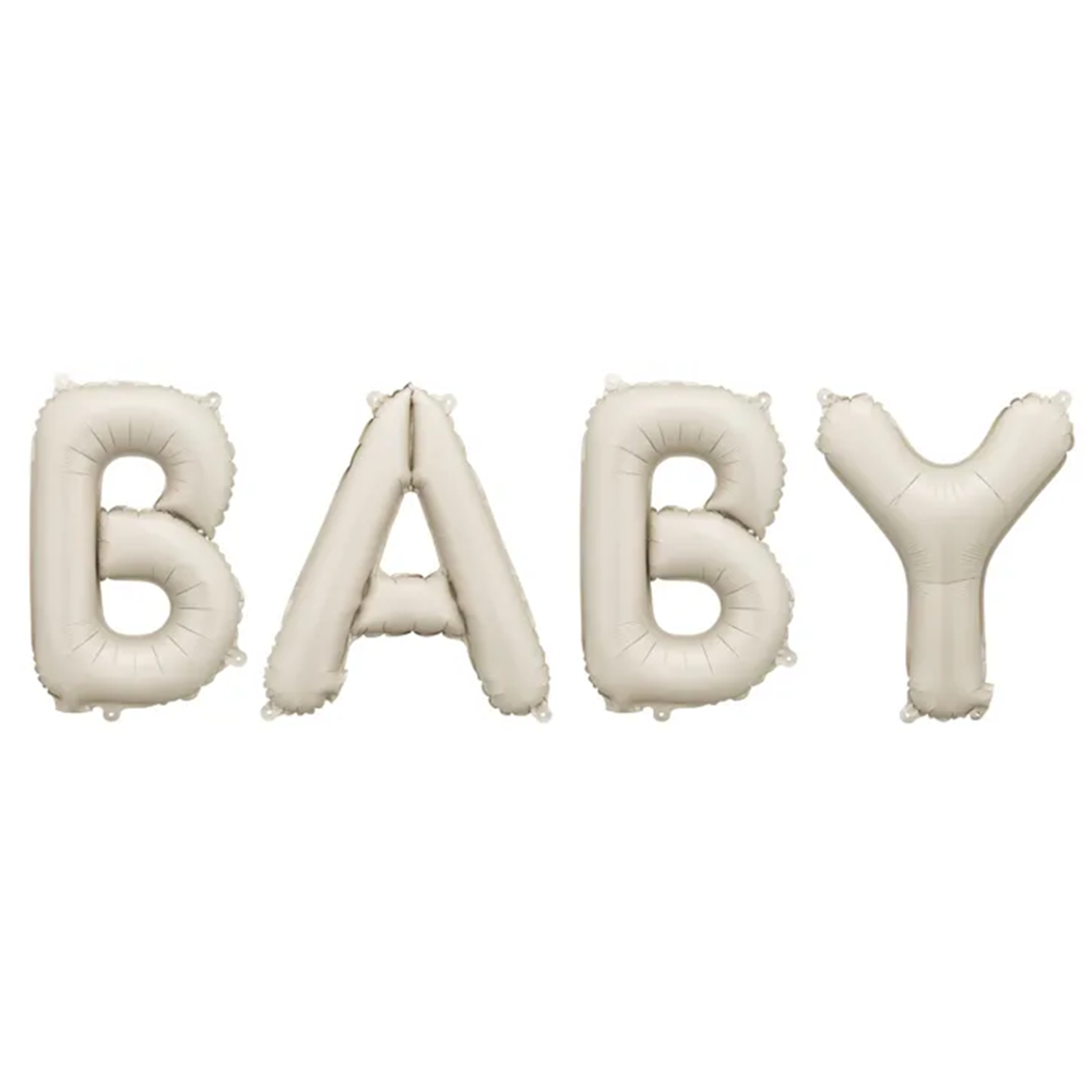 1 Ballon - Schriftzug - Baby - Beige
