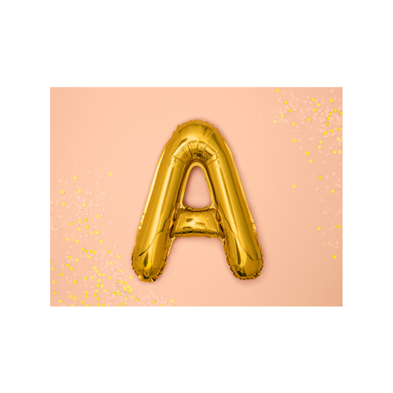 1 Ballon XS - Buchstabe A - Gold