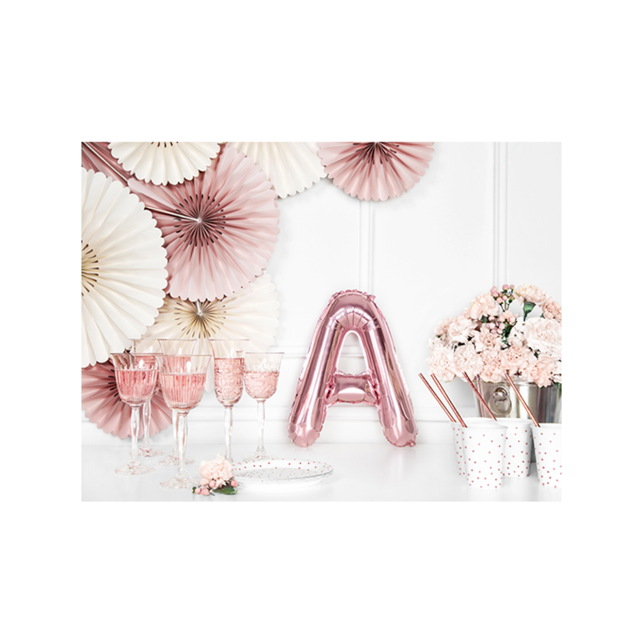 1 Ballon XS - Buchstabe A - RoseGold