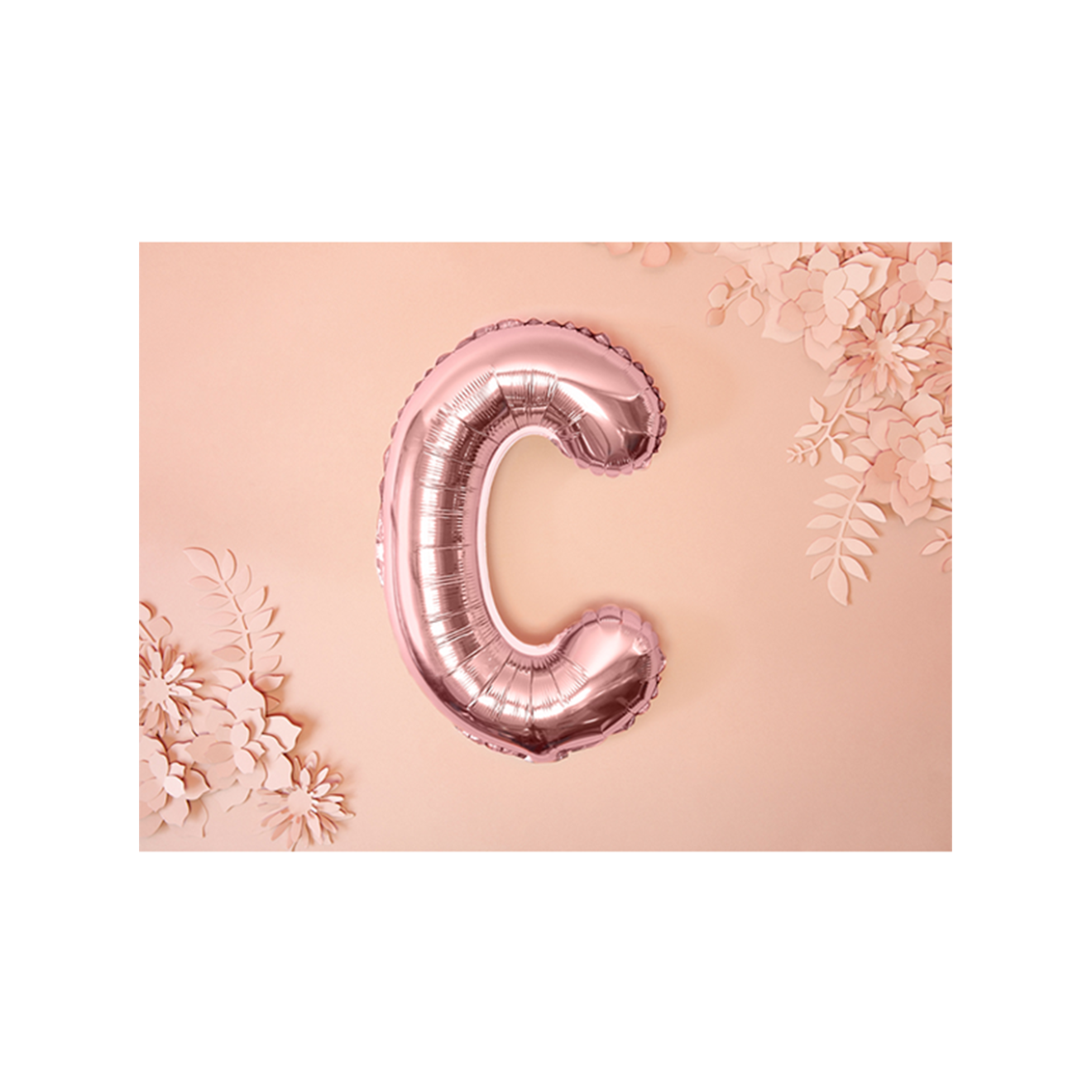 1 Ballon XS - Buchstabe C - RoseGold