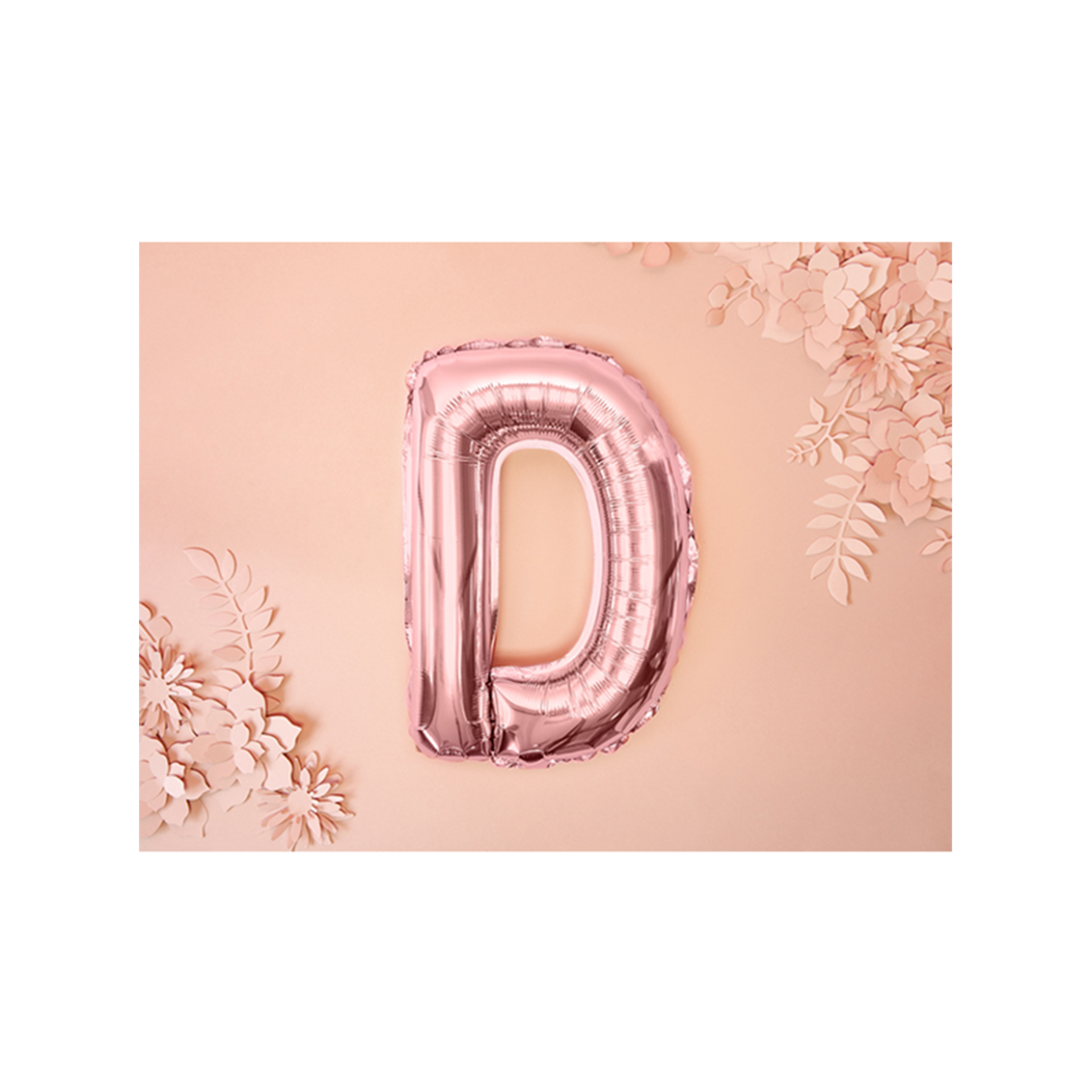 1 Ballon XS - Buchstabe D - RoseGold