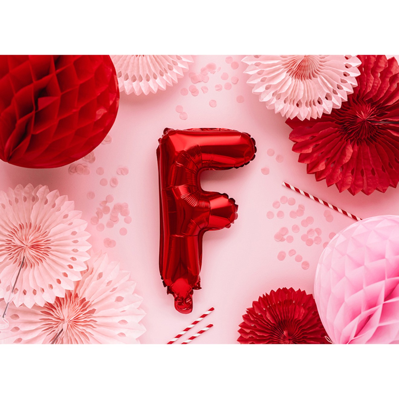 1 Ballon XS - Buchstabe F - Rot