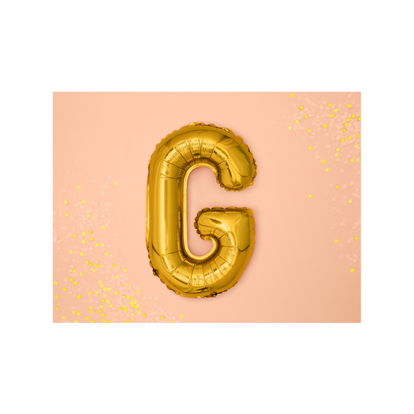 1 Ballon XS - Buchstabe G - Gold