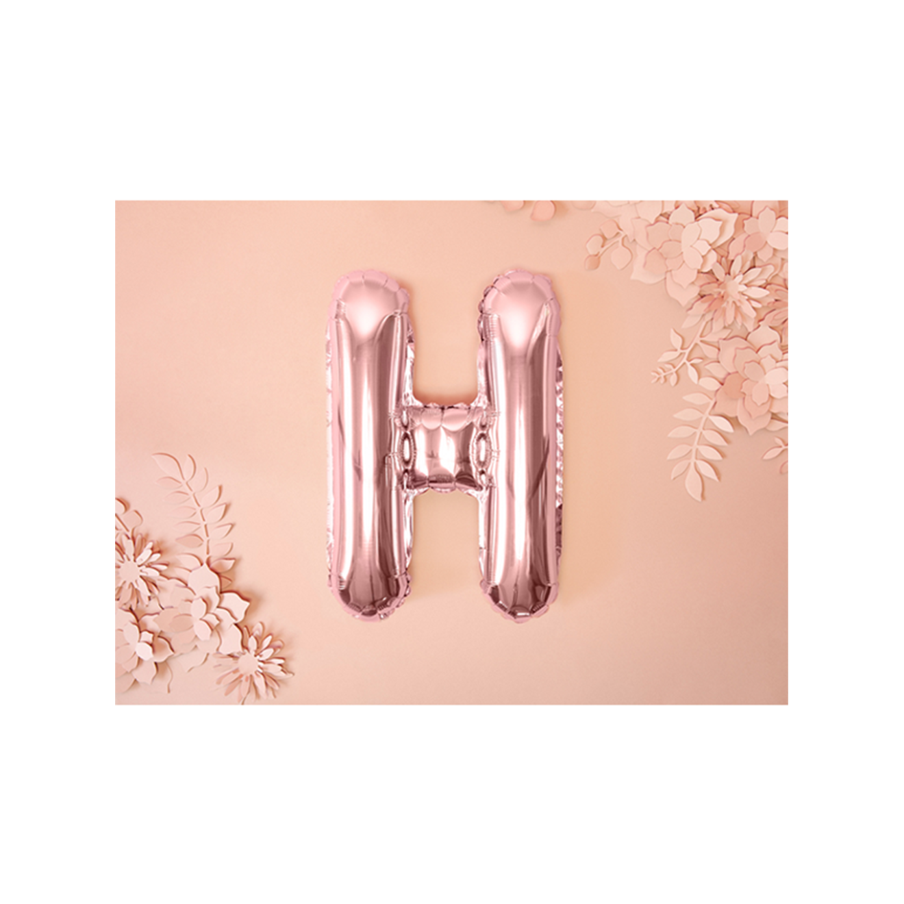 1 Ballon XS - Buchstabe H - RoseGold