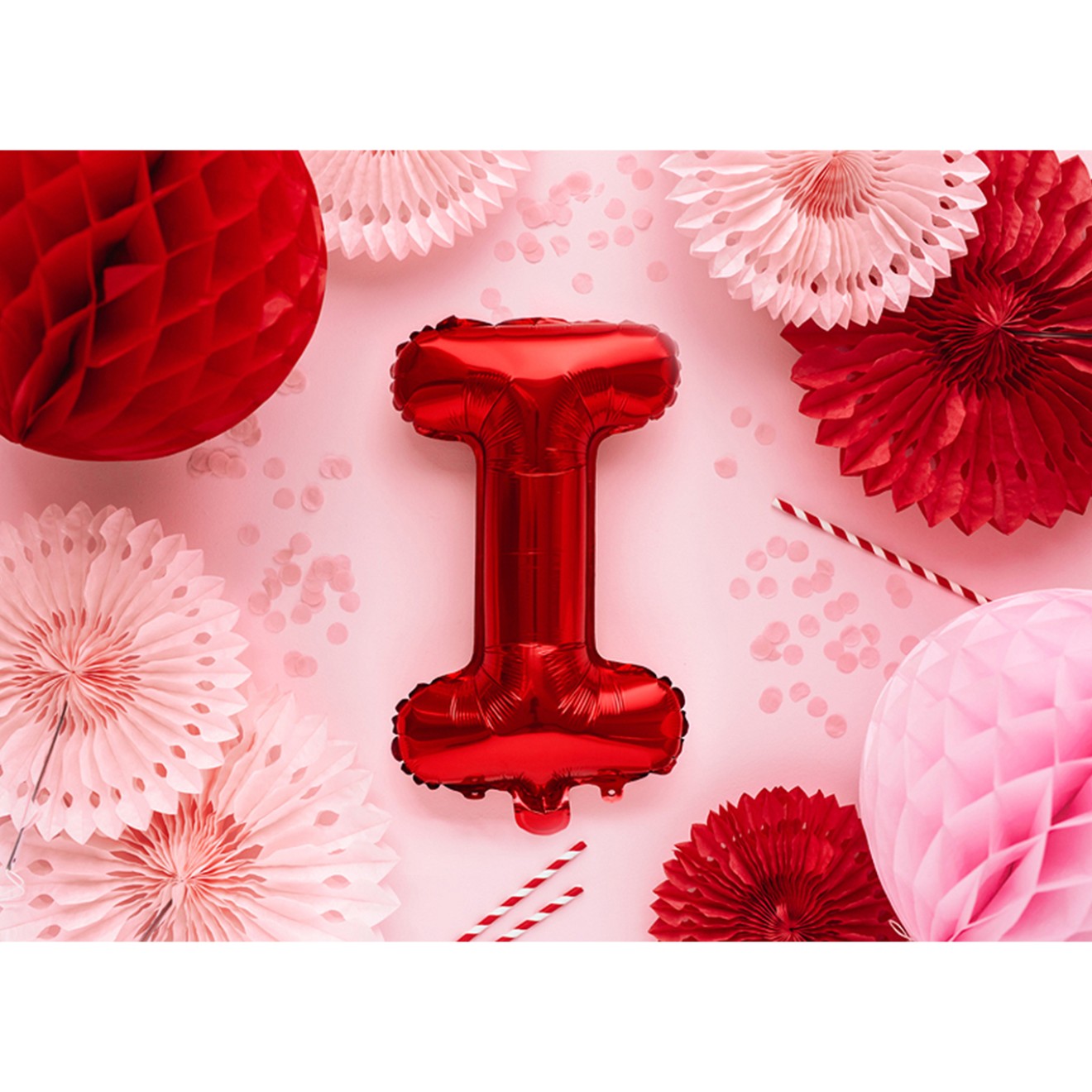 1 Ballon XS - Buchstabe I - Rot