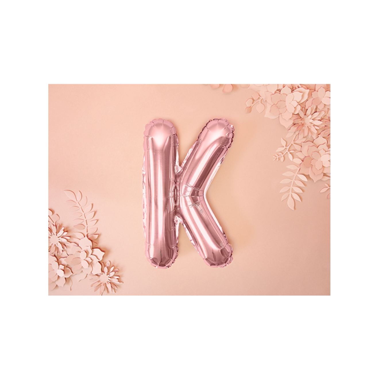 1 Ballon XS - Buchstabe K - RoseGold