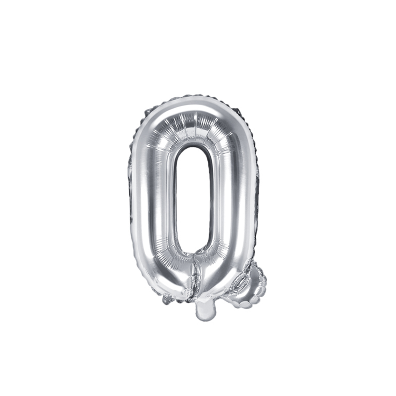 1 Ballon XS - Buchstabe Q - Silber