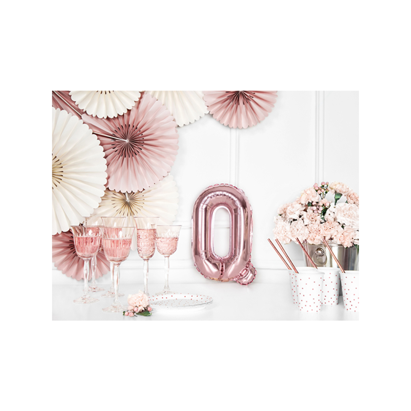 1 Ballon XS - Buchstabe Q - RoseGold