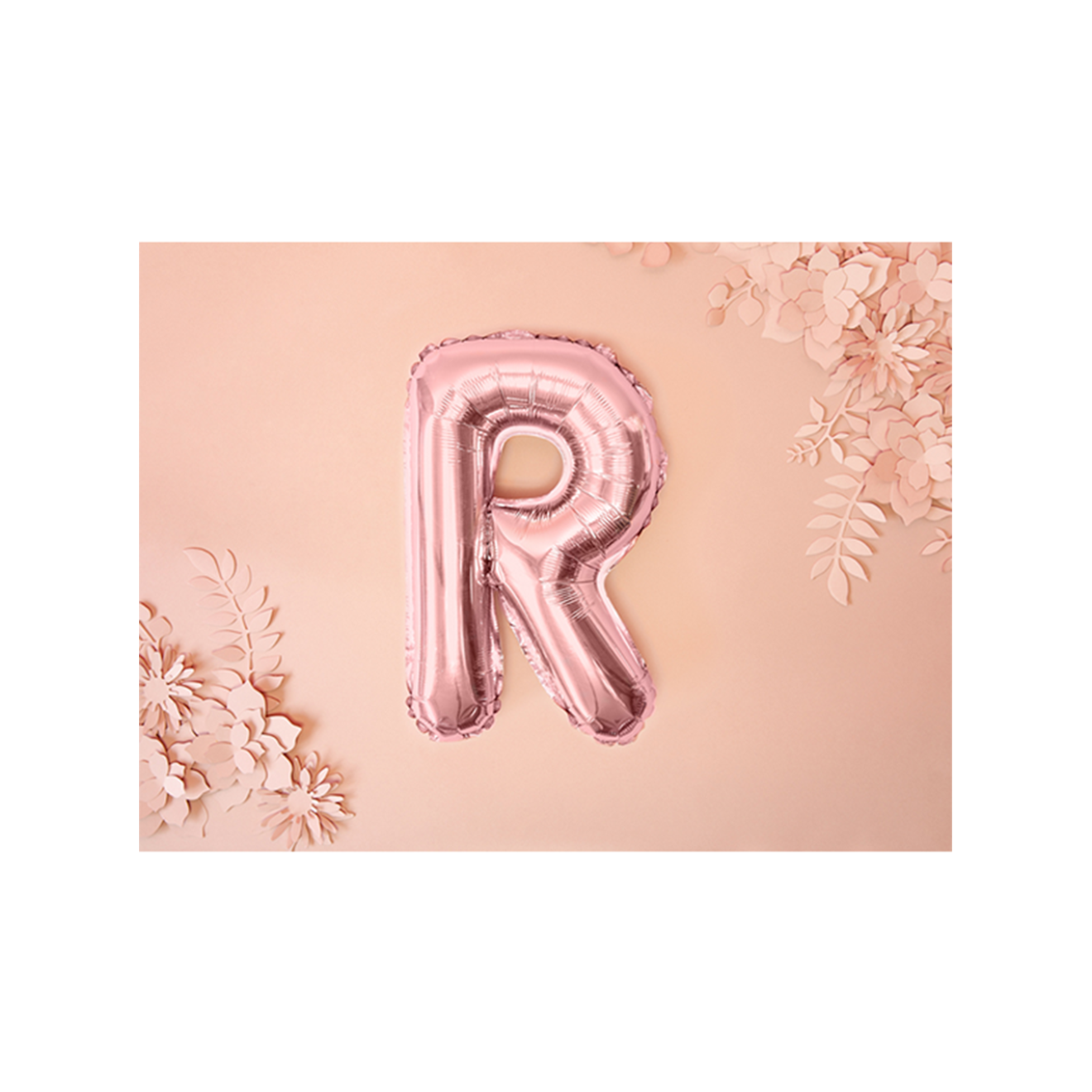 1 Ballon XS - Buchstabe R - RoseGold