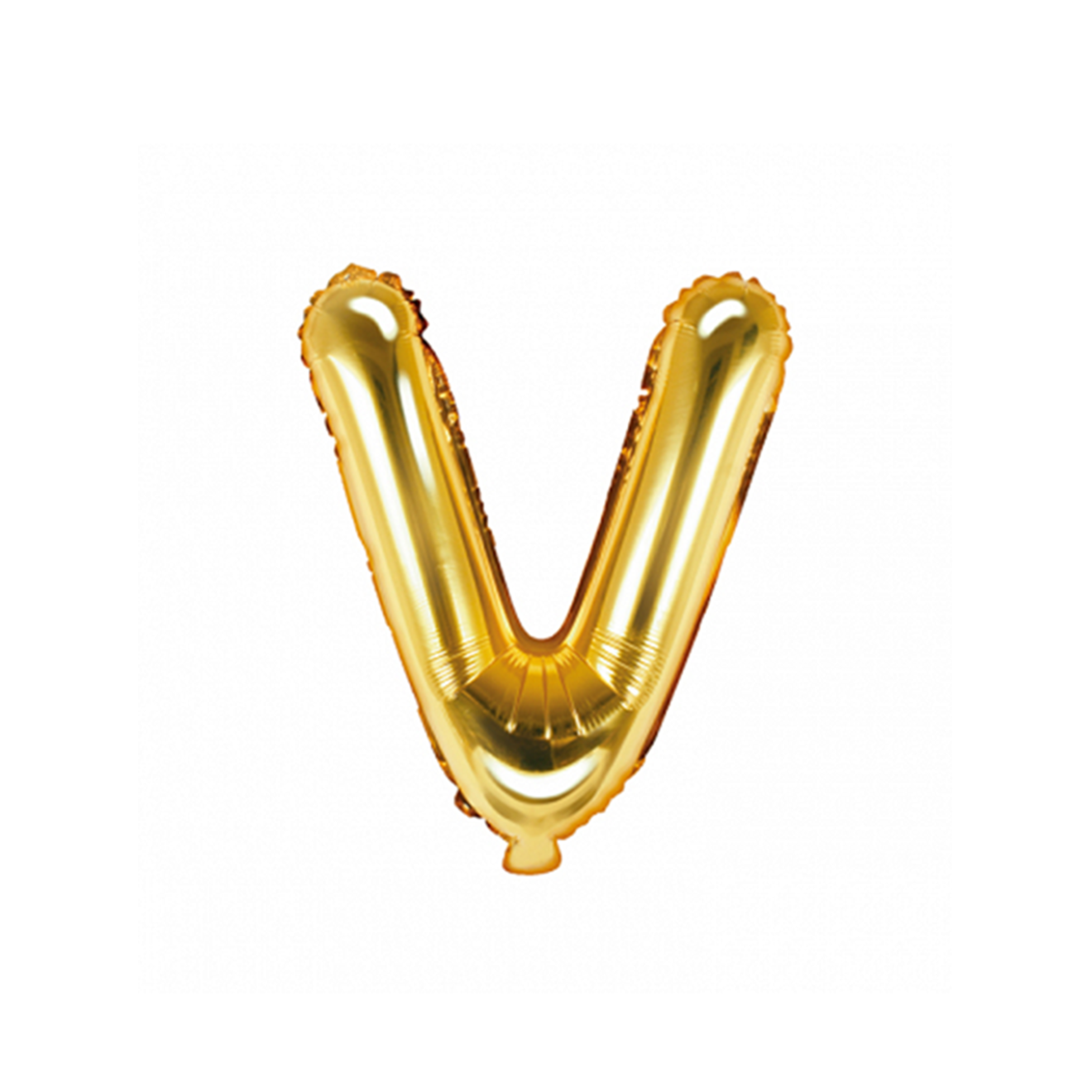 1 Ballon XS - Buchstabe V - Gold