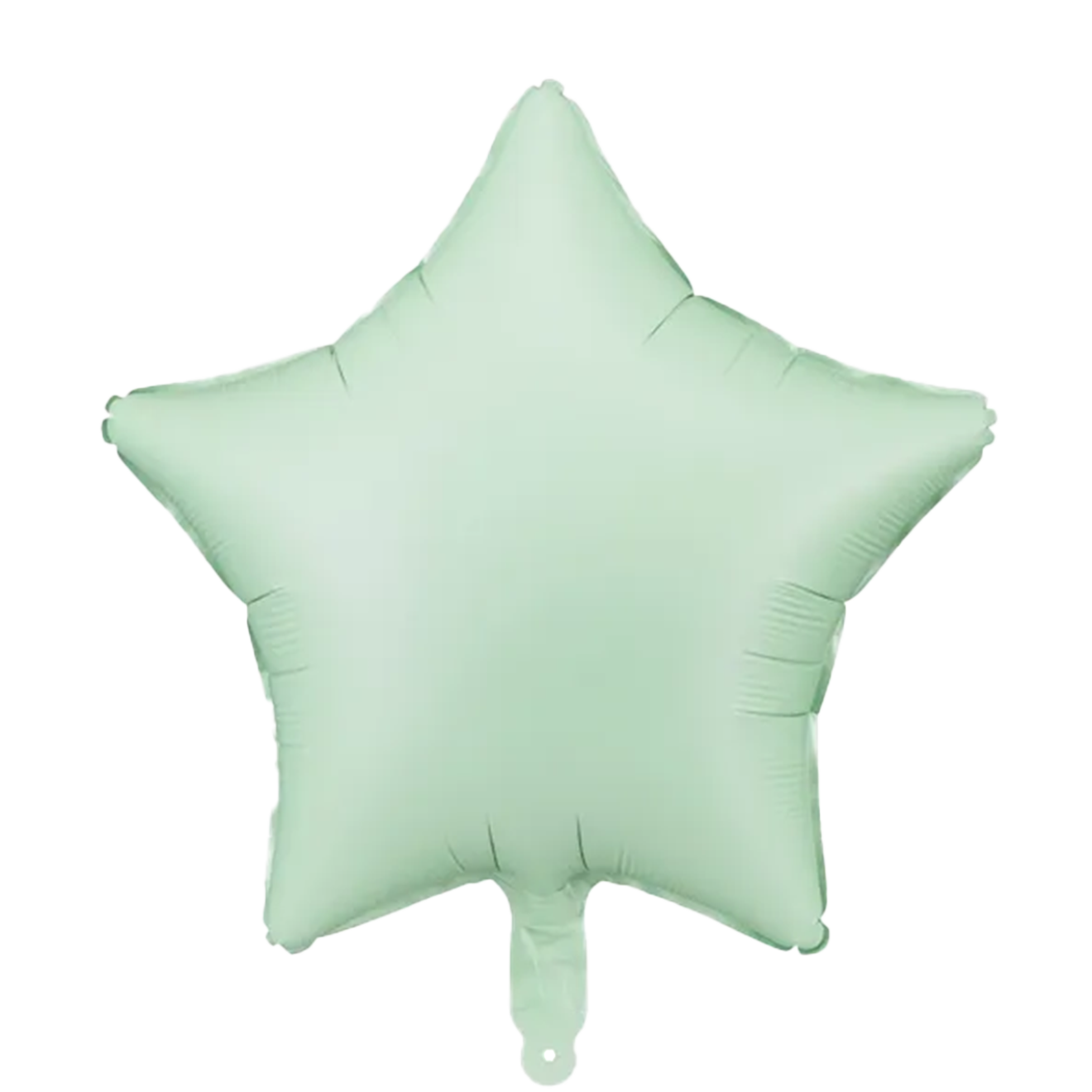 1 Ballon - Stern - Satin - Grün