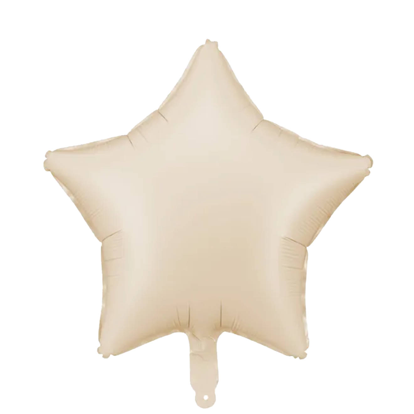 1 Ballon - Stern - Satin - Hellbeige