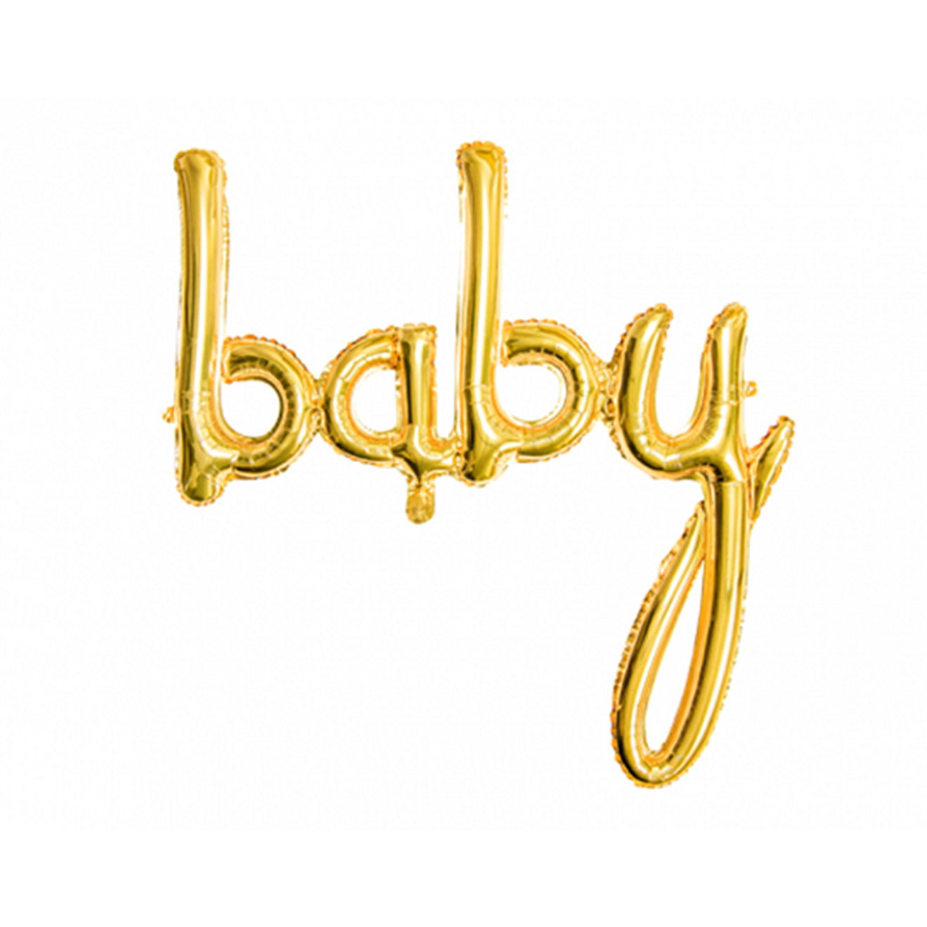 1 Ballon - Schriftzug - Baby - Gold