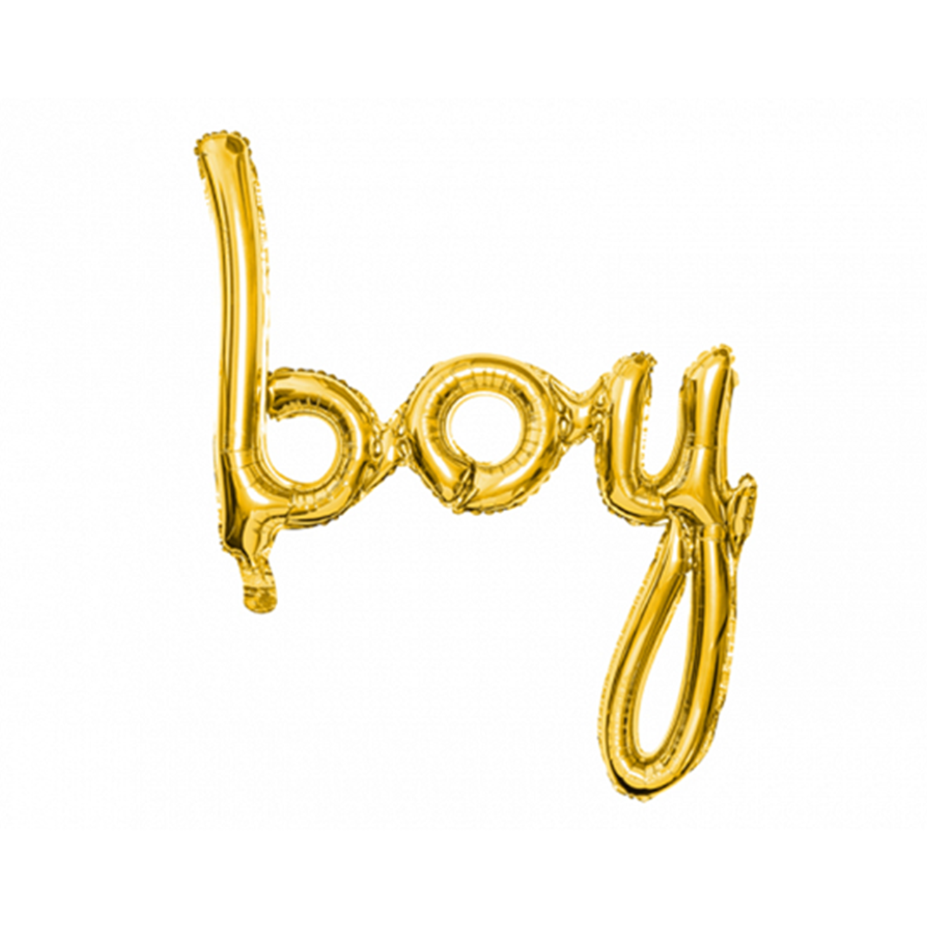 1 Ballon - Schriftzug - Boy - Gold