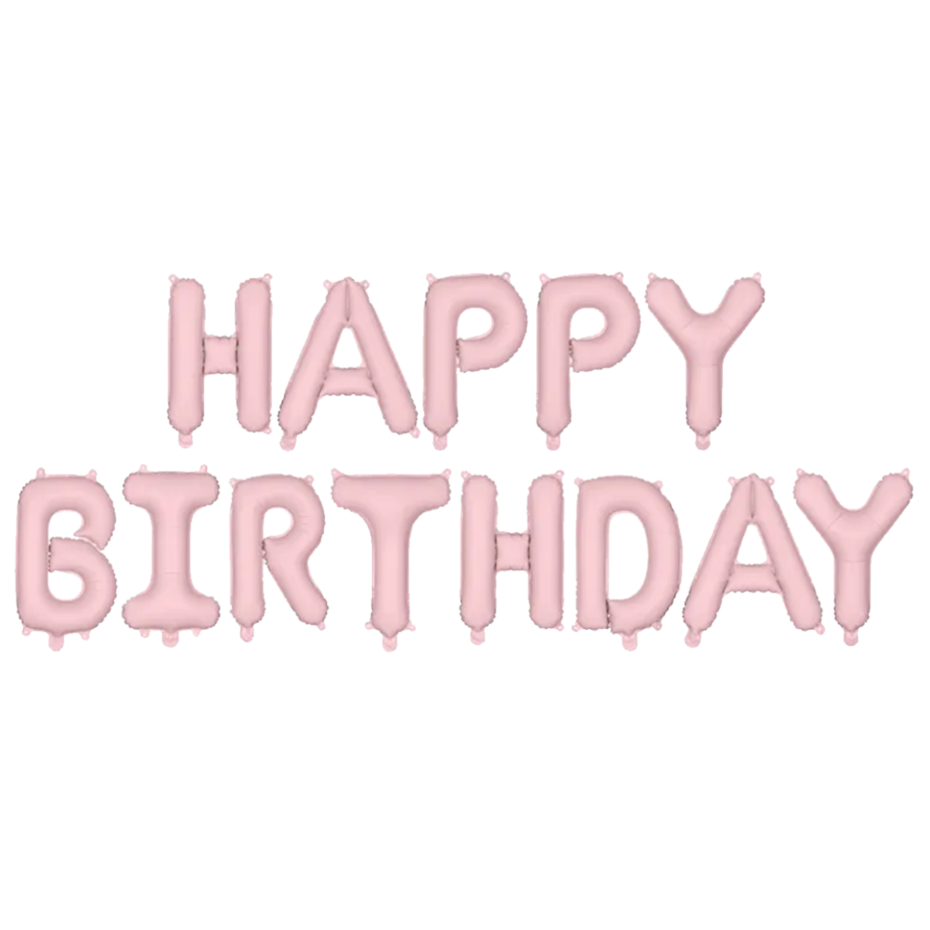 1 Ballon - Schriftzug - Happy Birthday - Rosa