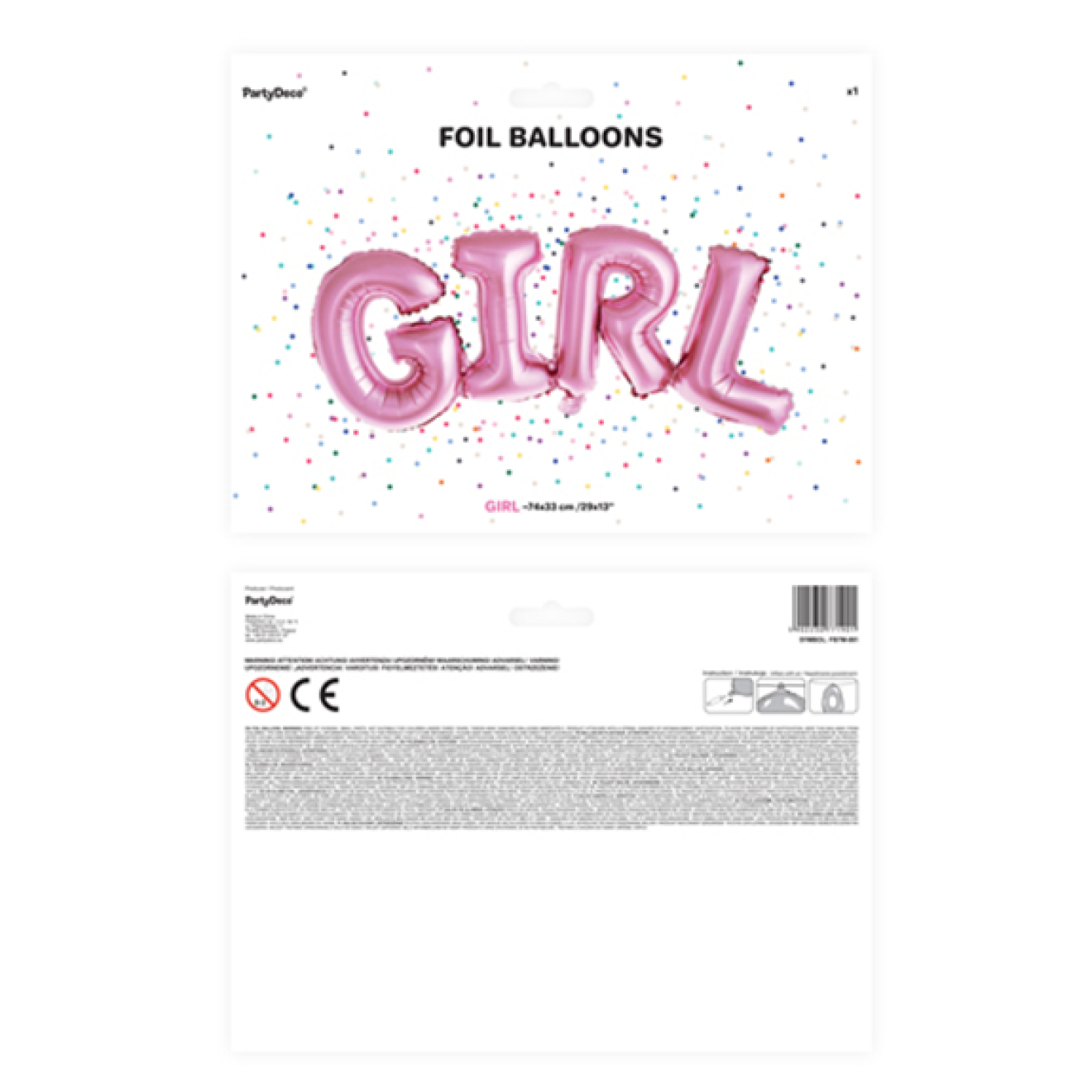 1 Ballon - Schriftzug - GIRL