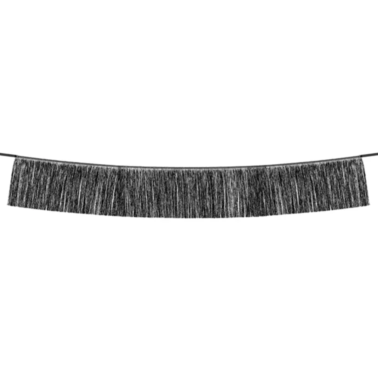 1 Girlande - Fringe Girlande Schwarz