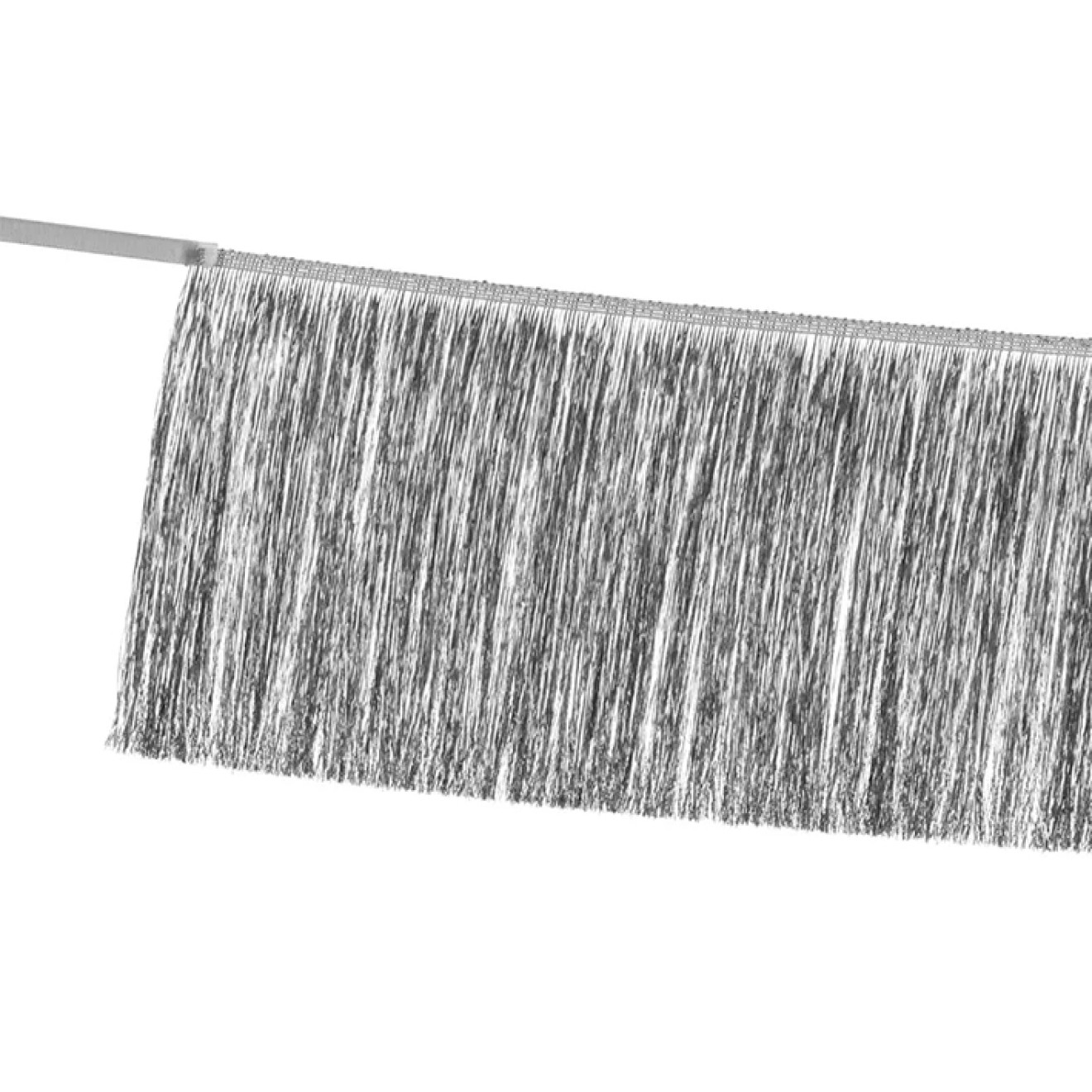 1 Girlande - Fringe Girlande Silber