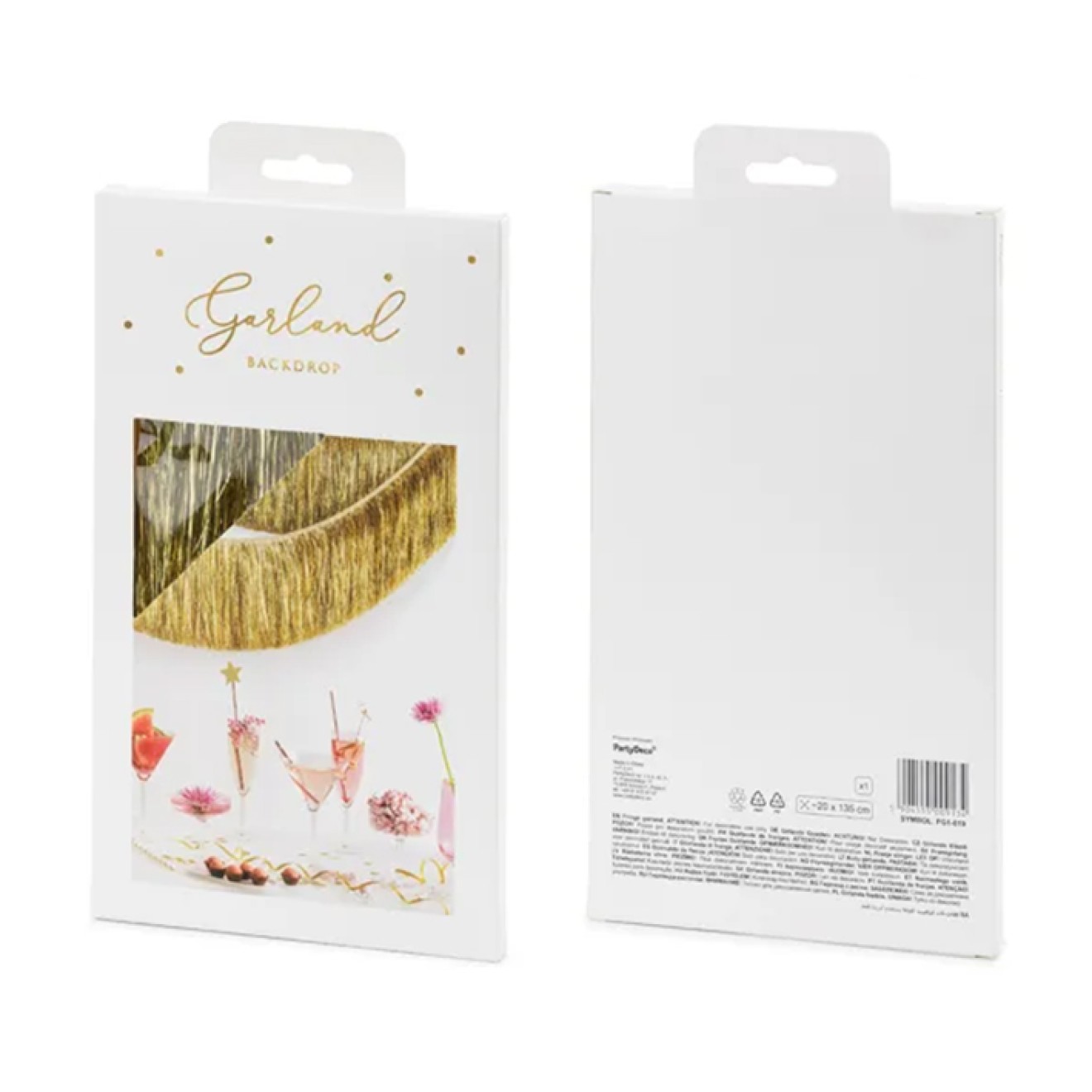 1 Girlande - Fringe Girlande Gold