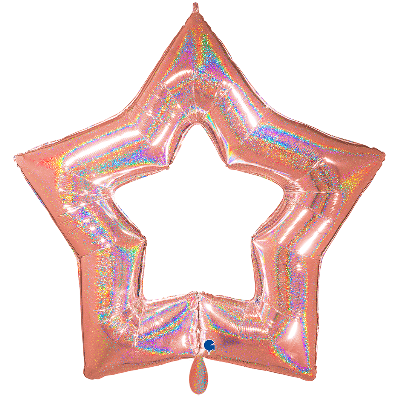 1 Balloon XXL - Linky Star - Glitter Rose Gold
