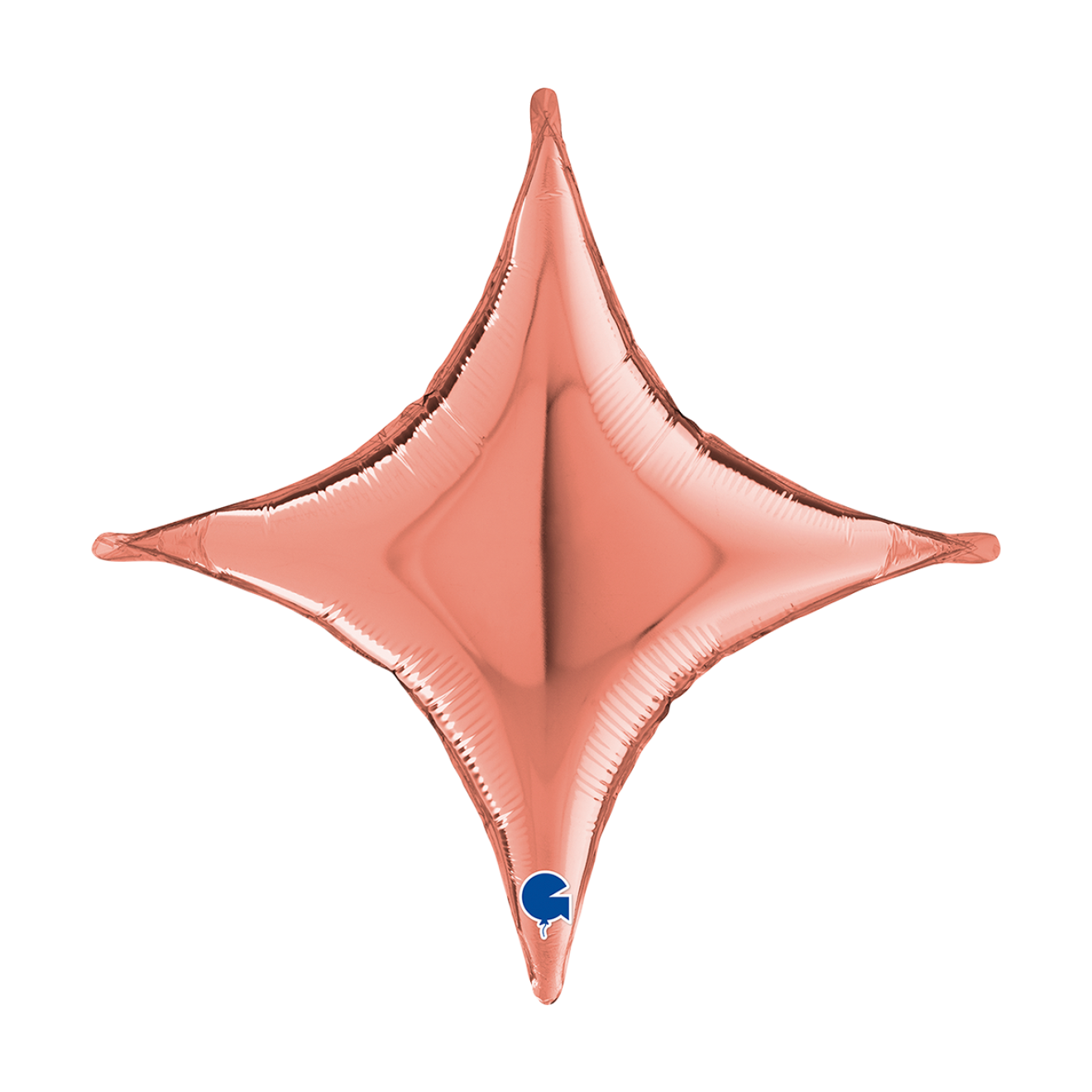 1 Balloon - Deco-Concave Cross - Rose Gold