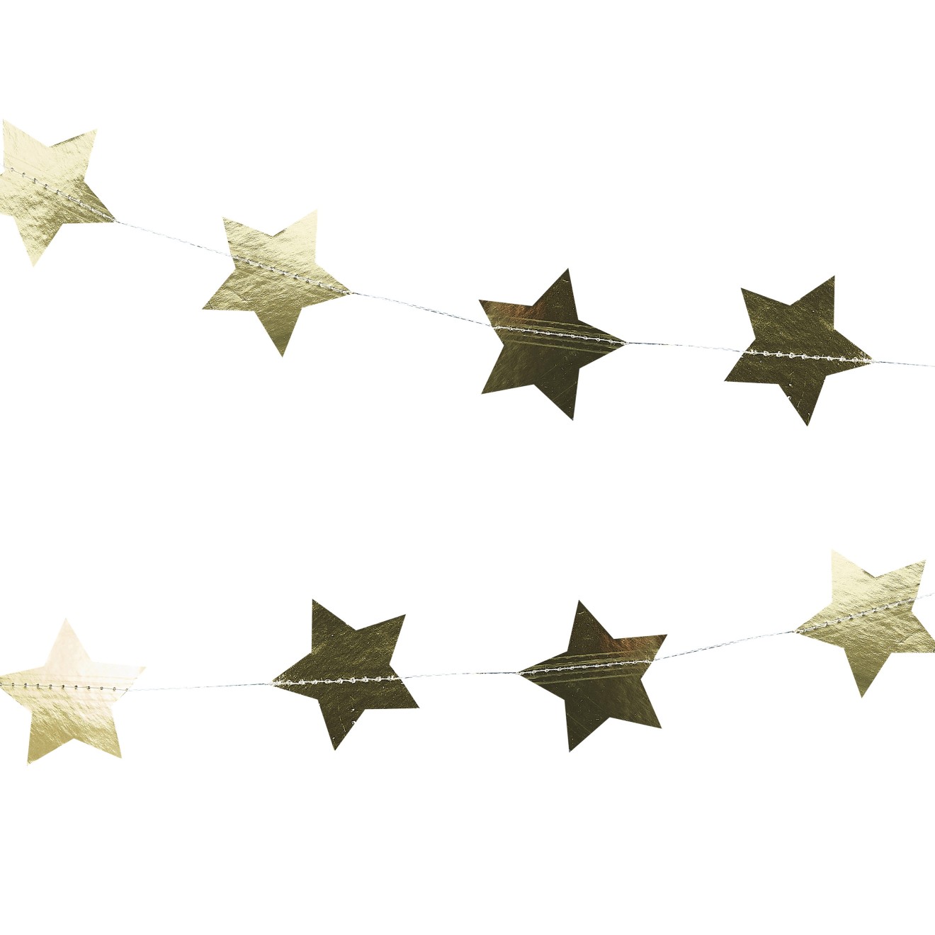 1 Garland - Gold Foiled Star
