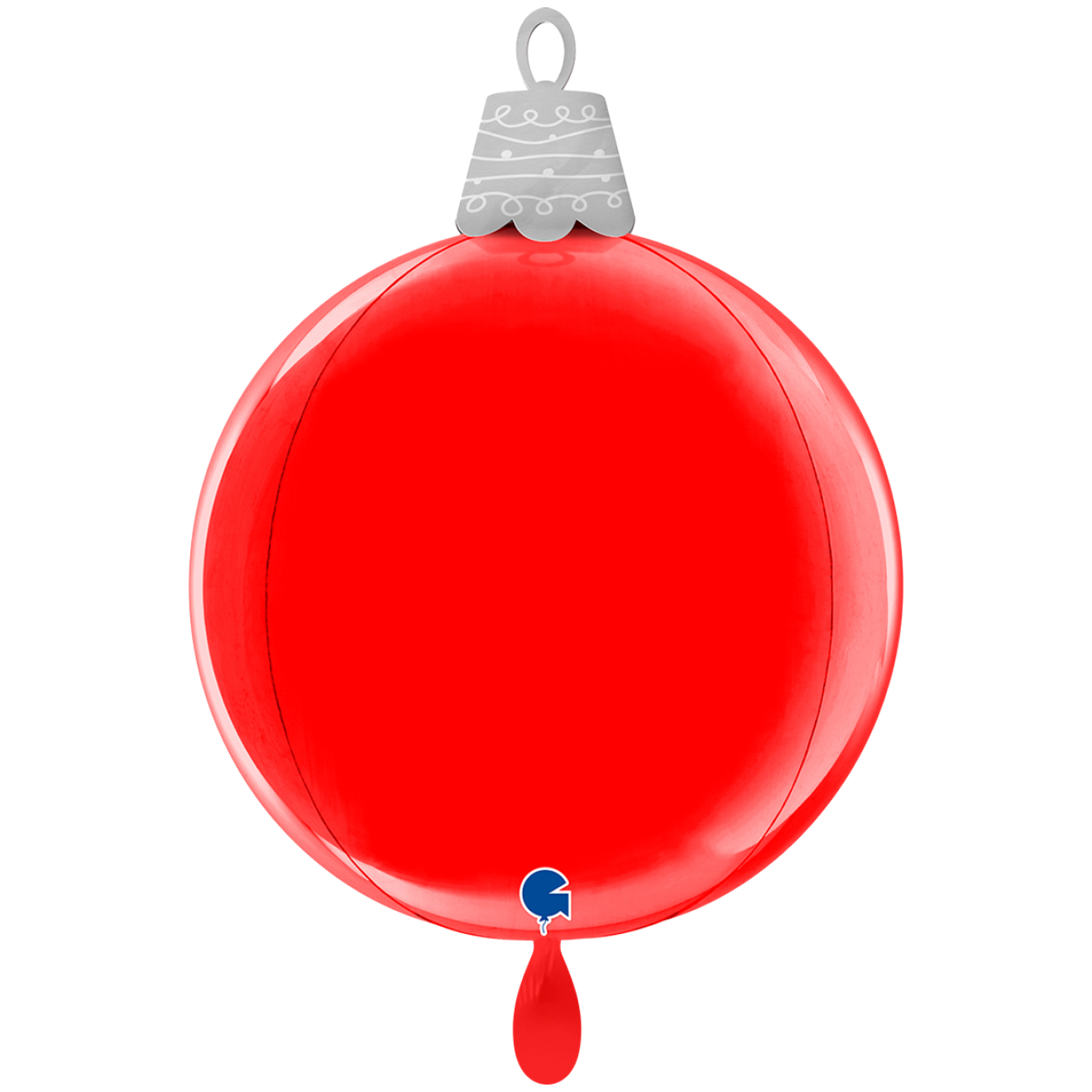 1 Balloon 4D XL - Christmas Ball Red