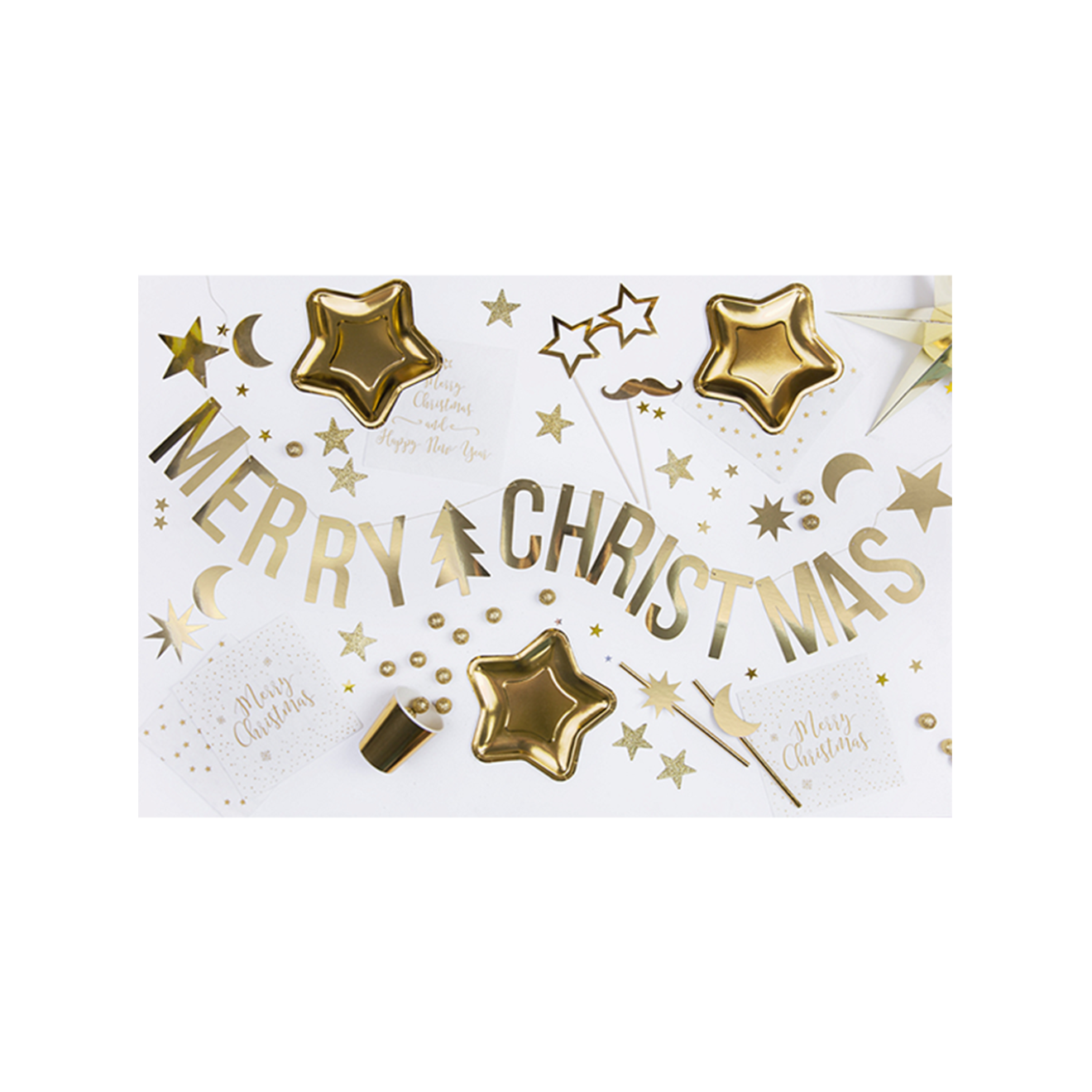 1 Bannergirlande - Merry Christmas Festive