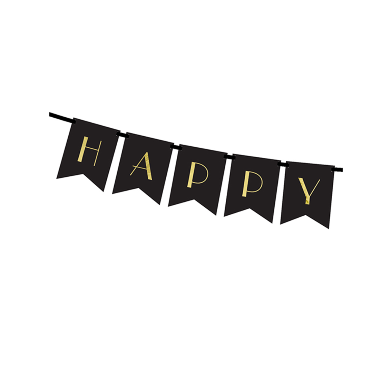 1 Bannergirlande - Happy New Year Elegant