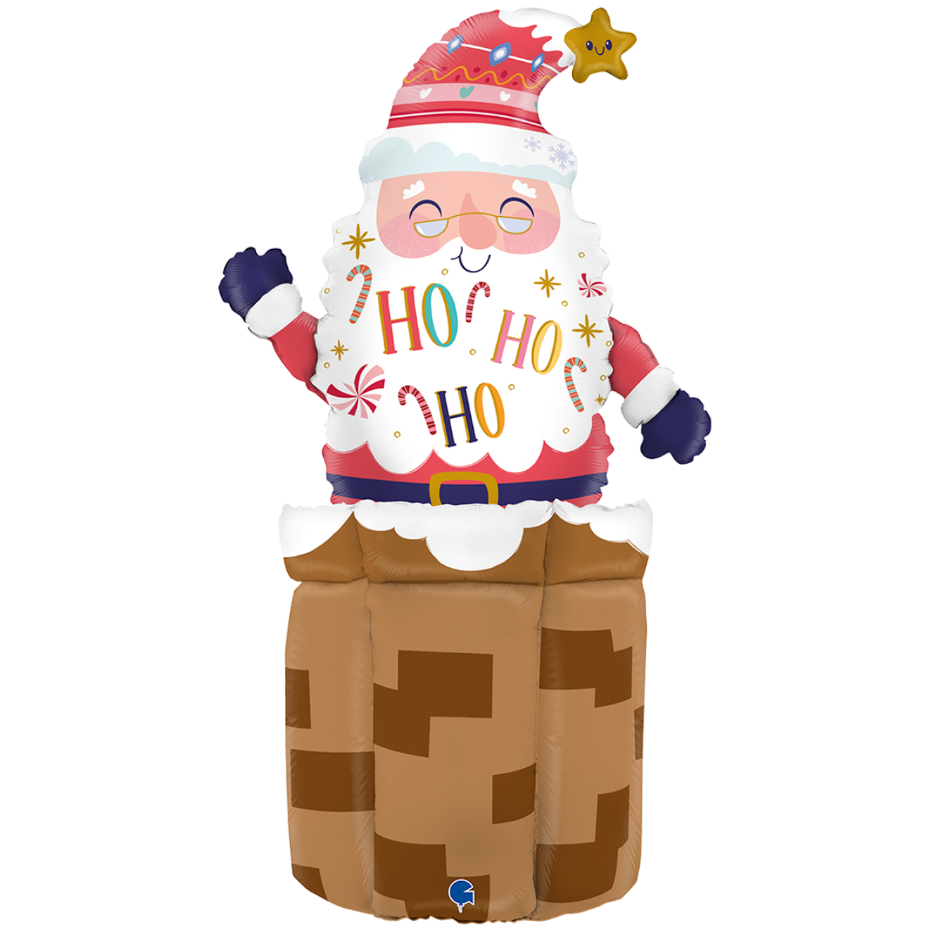 1 Balloon XXL - The Standups - Adorable Santa