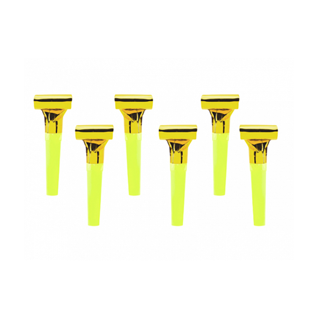 6 Partytröten - Gold