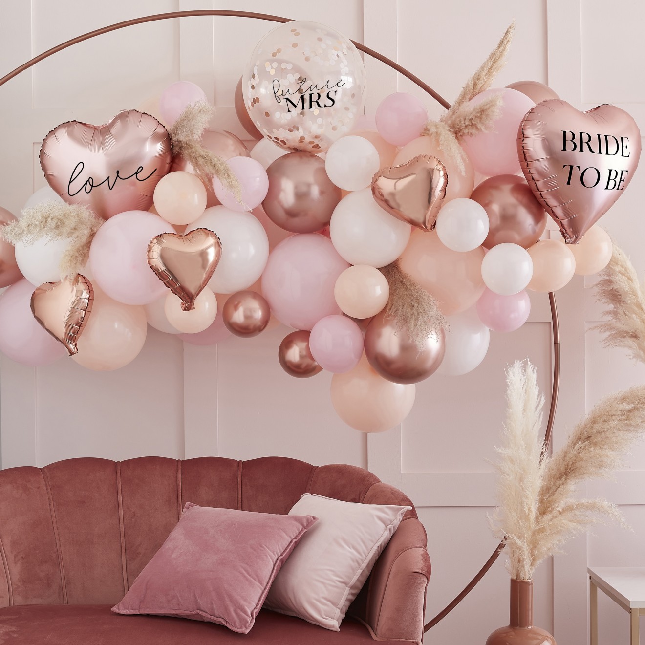 1 Balloon Arch - Hen Party - Printed, Foil & Confetti Balloons