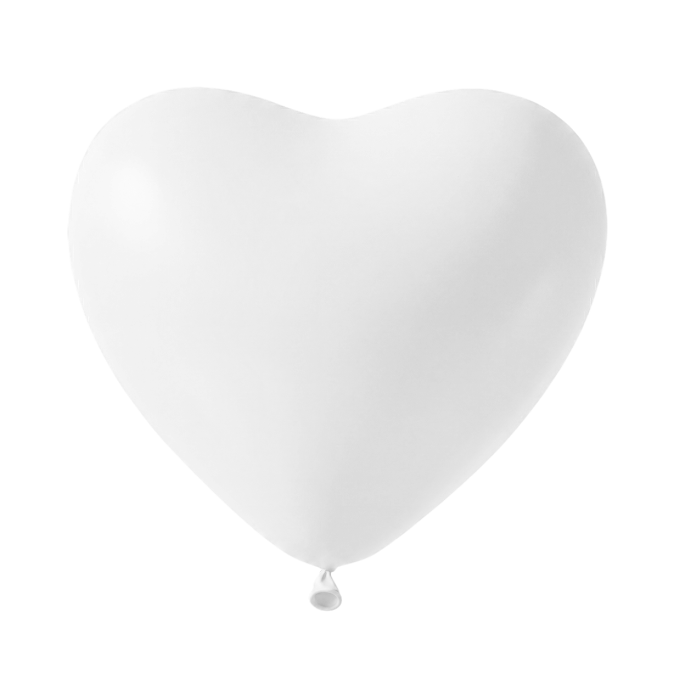 50 Herzballons - Ø30 cm - White